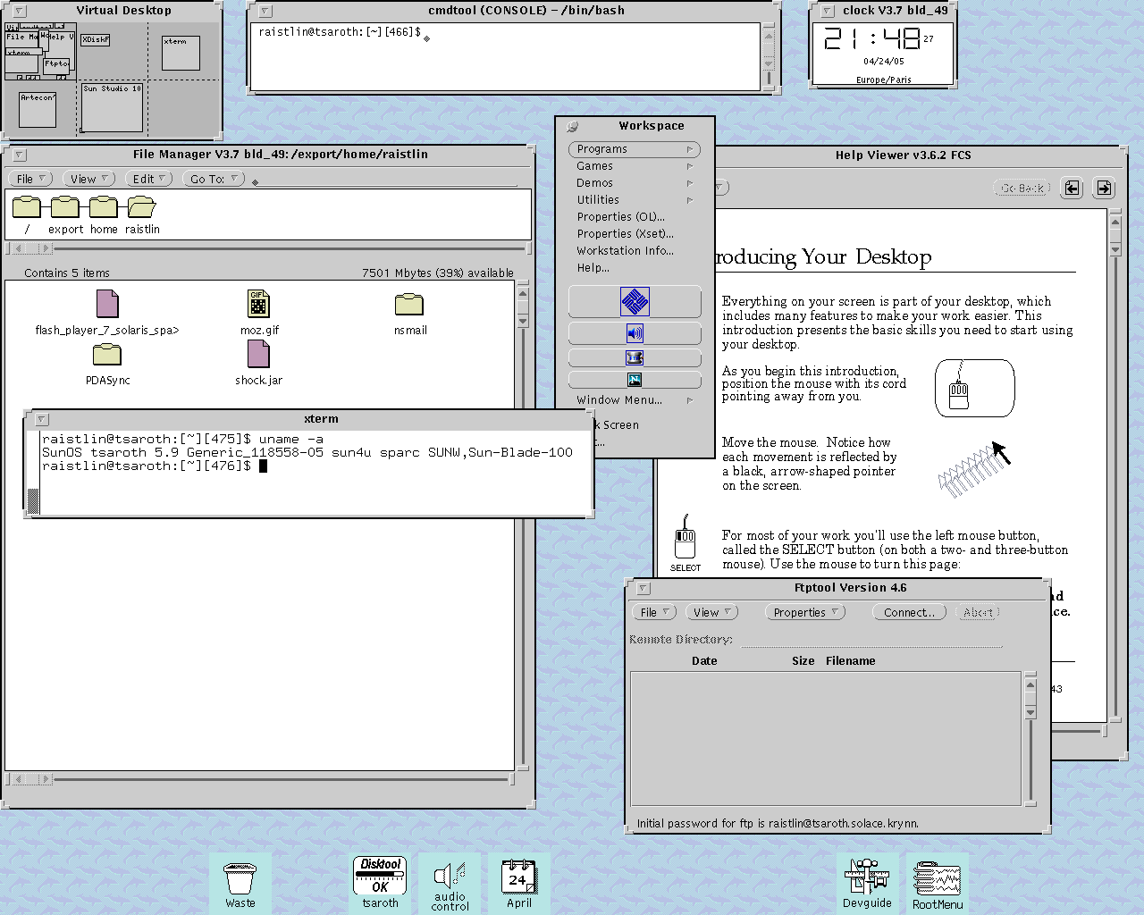 OpenWindows Screenshot